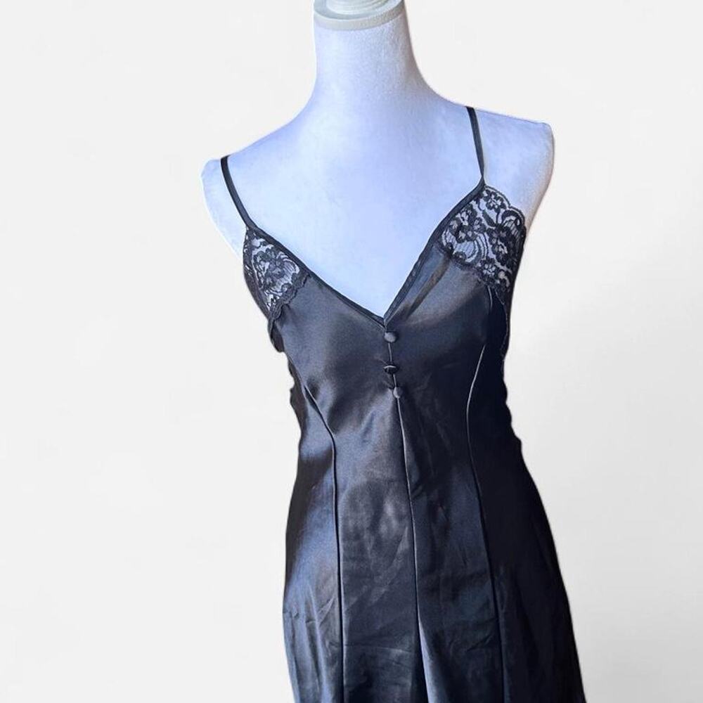 Y2k nightgown mini dress black partners